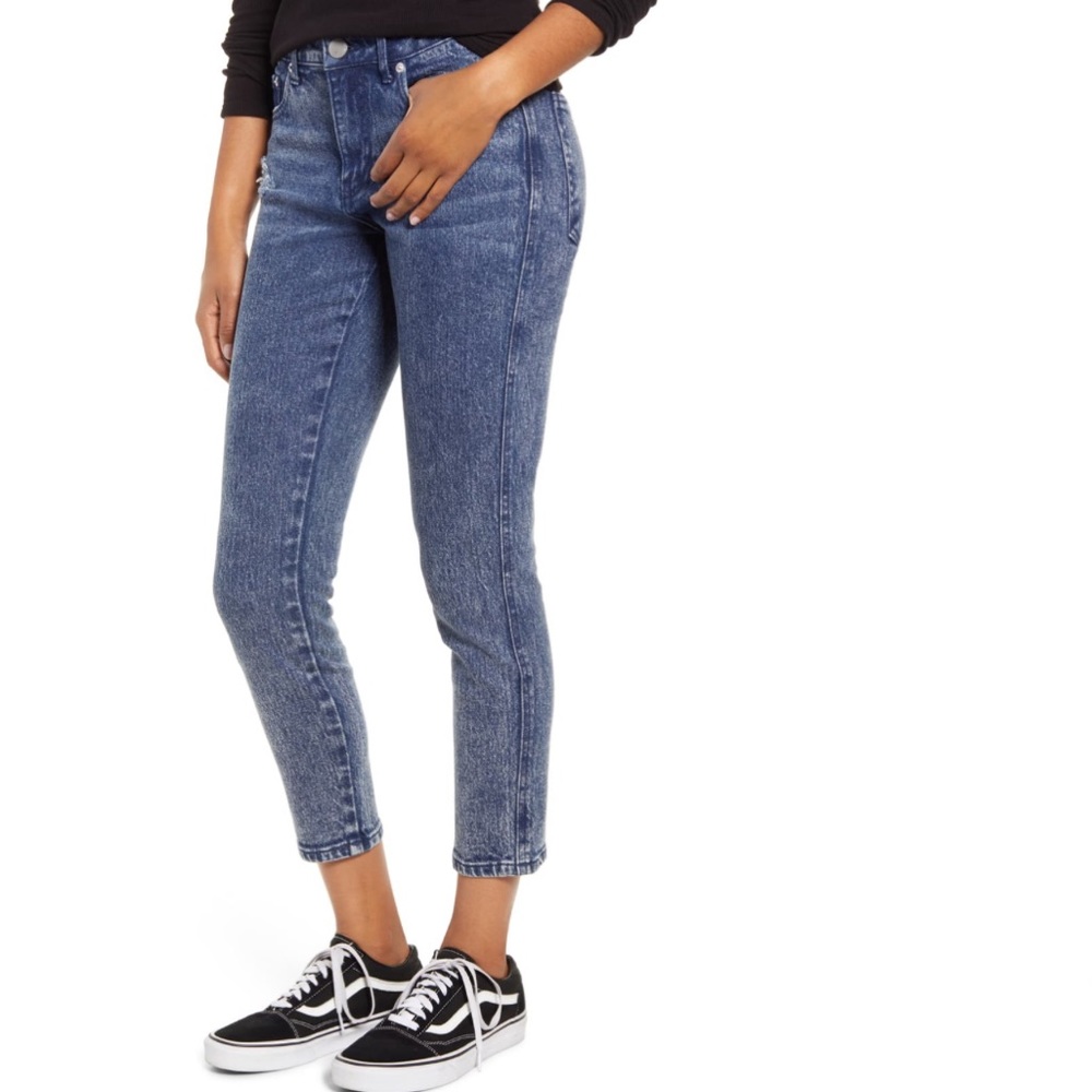 NWT Acid Wash Crop Skinny Jeans